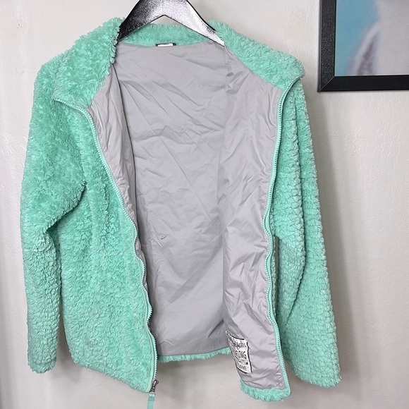 The North Face Women's Mint Green Osito Full Zip Soft Fleece Jacket Size Small - Picture 7 of 15